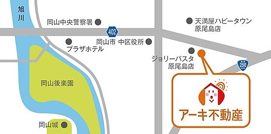 株式会社アーキ・クリエイトの周辺地図