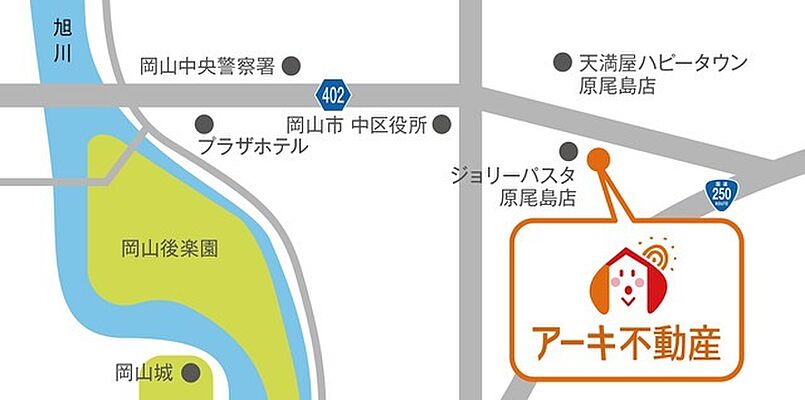株式会社アーキ・クリエイトの周辺地図