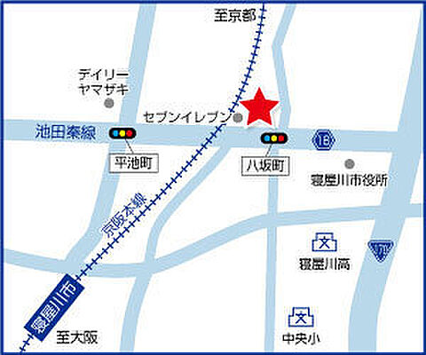 ハウスドゥ　京阪寝屋川　株式会社Neo不動産販売の周辺地図