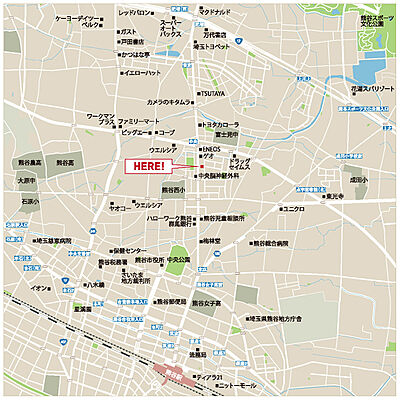 でざいん不動産株式会社の周辺地図