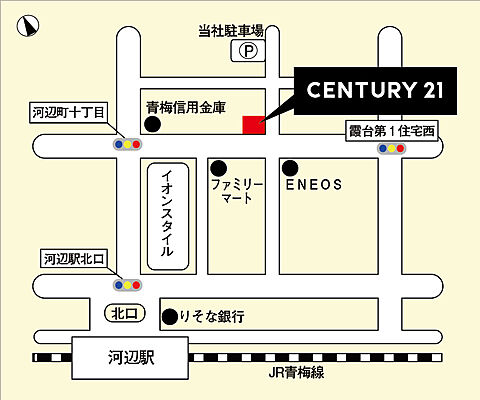 センチュリー21 株式会社桑都不動産の周辺地図