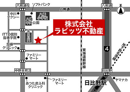 株式会社ラビッツ不動産の周辺地図