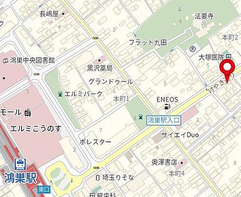 株式会社ケイナスホームの周辺地図