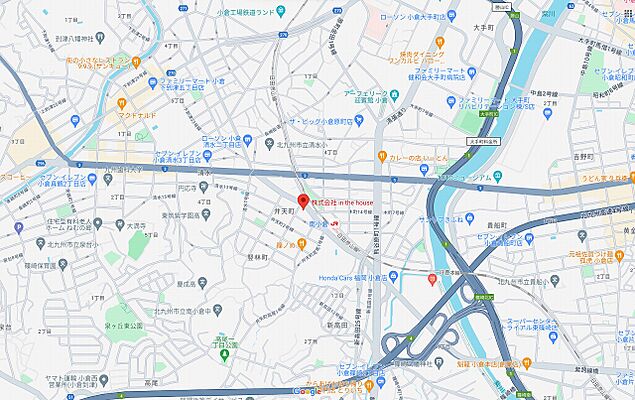 株式会社in the houseの周辺地図