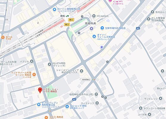 ハウス・トゥ・ハウス・ネットサービス株式会社　南柏店の周辺地図