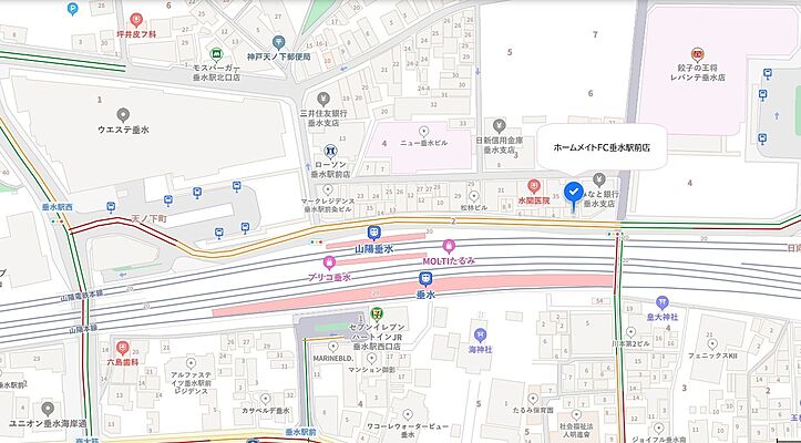 株式会社ハウジングサポート神戸　ホームメイトFC　垂水駅前店の周辺地図