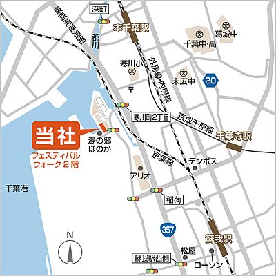 株式会社花まる商店の周辺地図