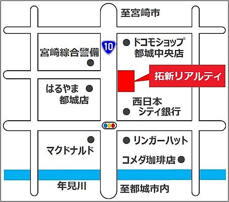 株式会社拓新リアルティの周辺地図