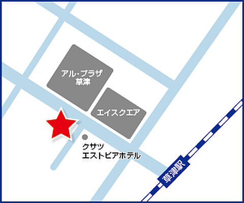 ハウスドゥ 家・不動産買取専門店 草津 株式会社ハウスドゥ・ジャパンの周辺地図
