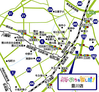 株式会社不動産SHOPナカジツ 豊川店の周辺地図