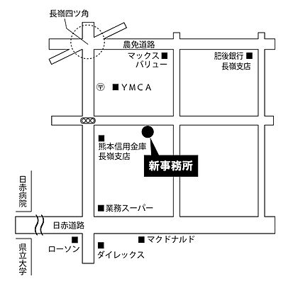 株式会社熊本令和不動産の周辺地図