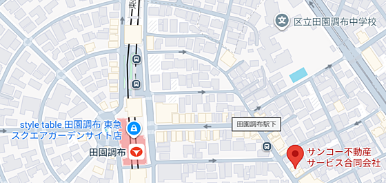 サンコー不動産サービス合同会社の周辺地図