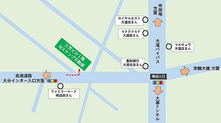 株式会社Nステップ不動産の周辺地図