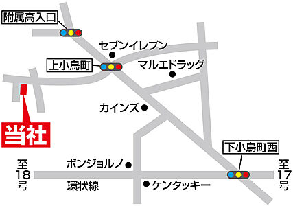 マイホーム株式会社の周辺地図