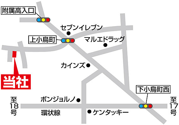 マイホーム株式会社の周辺地図