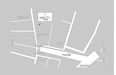 株式会社ウィローズ 下北沢支店の周辺地図