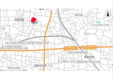 株式会社オーエスの周辺地図