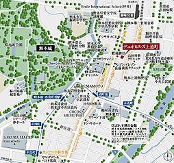 デュオヒルズ上通町 現地案内図