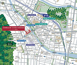 エンブレム徳島 現地案内図
