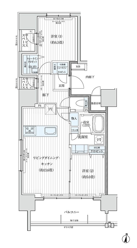 デュオヒルズ高取 間取り A