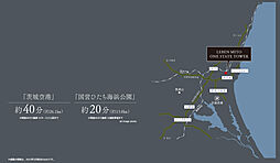 レーベン水戸ONE STATE TOWER アクセス図