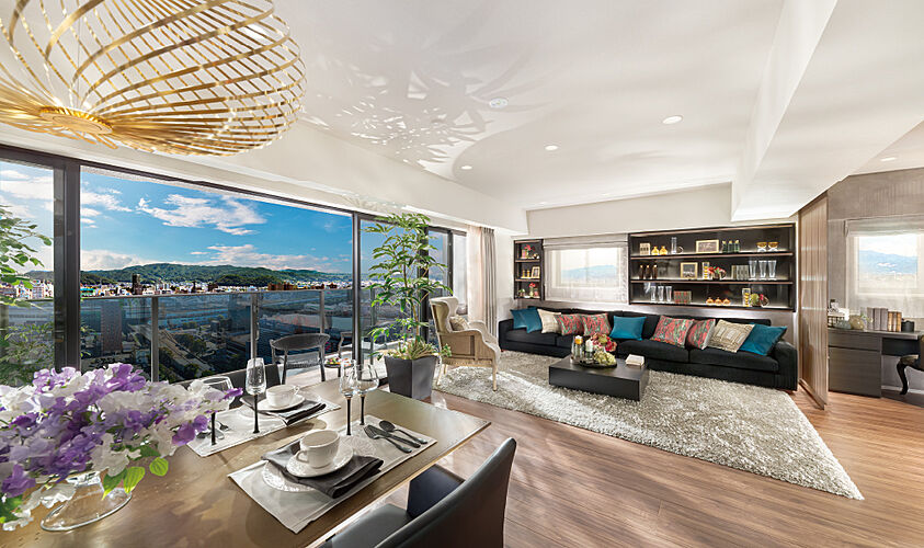 レーベン福島 ONE TOWER リビング