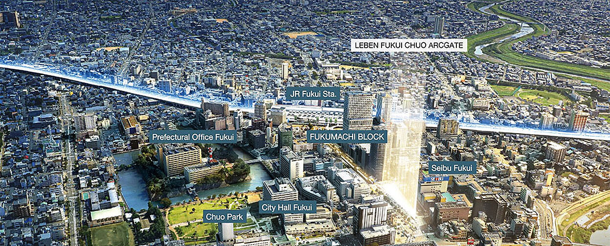 レーベン福井中央ARCGATE 外観