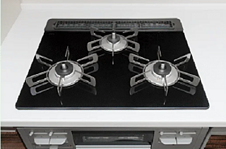 レーベン御宝町アルビオ・タワー ガラストップガスコンロ