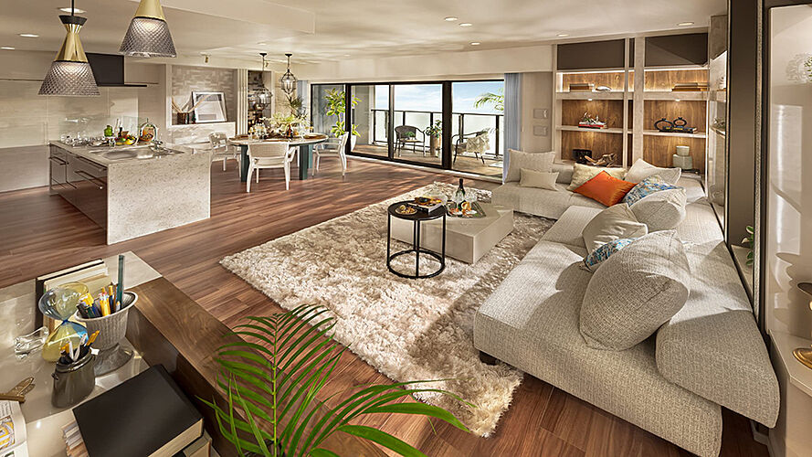 レーベン御宝町アルビオ・タワー リビング・ダイニング