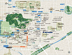 レーベン御宝町アルビオ・タワー 現地案内図