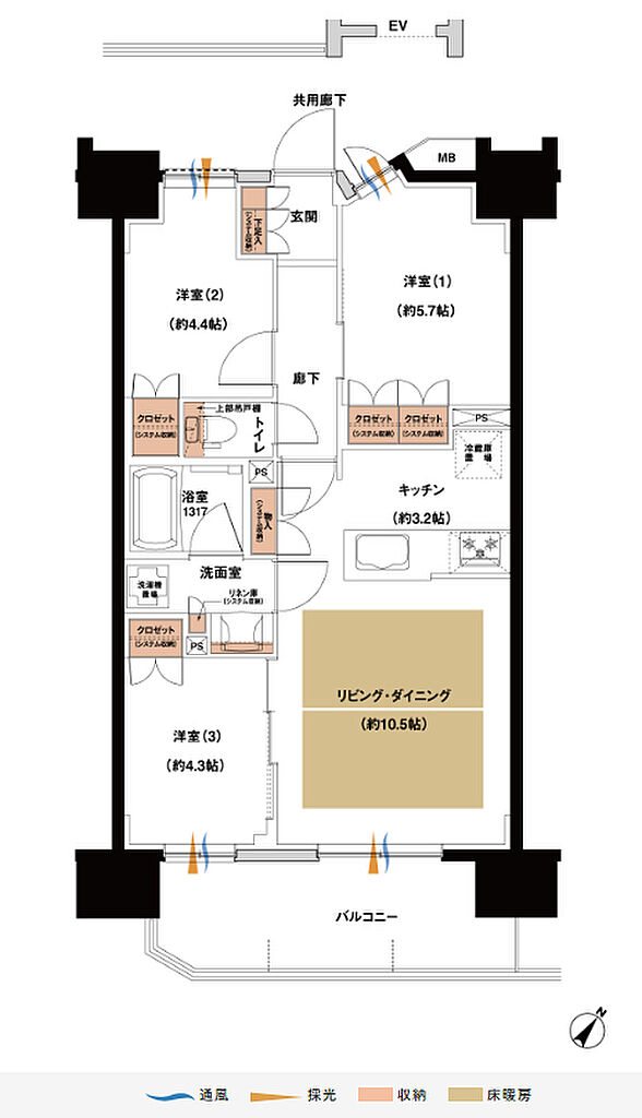 レーベン川越南大塚GENIX 間取り B
