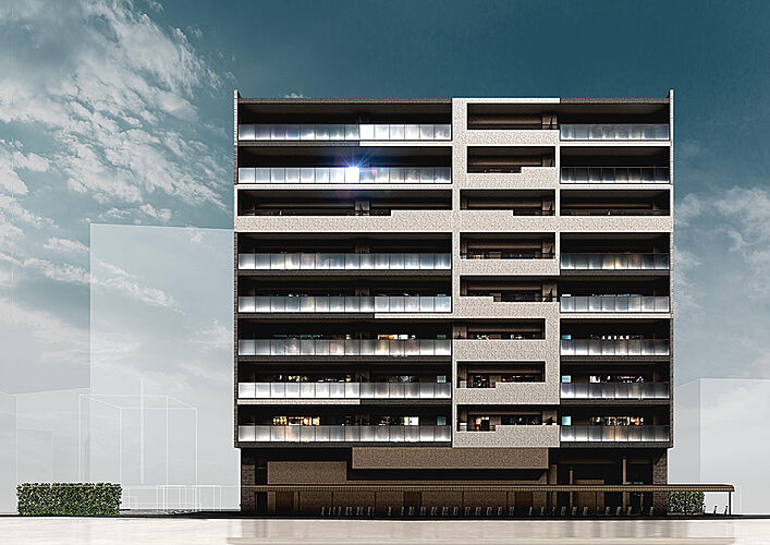 レーベン鶴瀬駅前 ACCEZ 外観完成予想CG