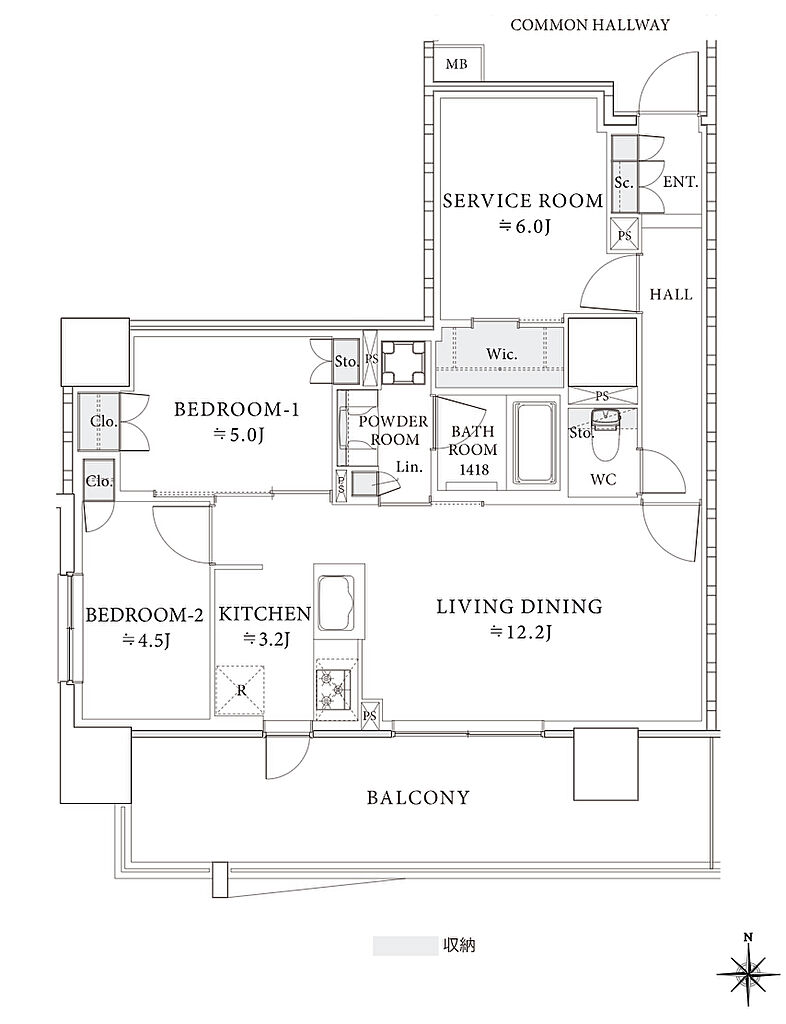 レーベン御器所 M's TOWER 間取り G