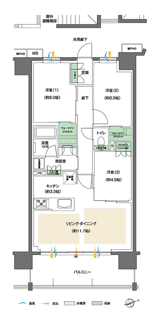レーベン八乙女中央BLAS 間取り C