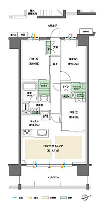 レーベン八乙女中央project 間取り C
