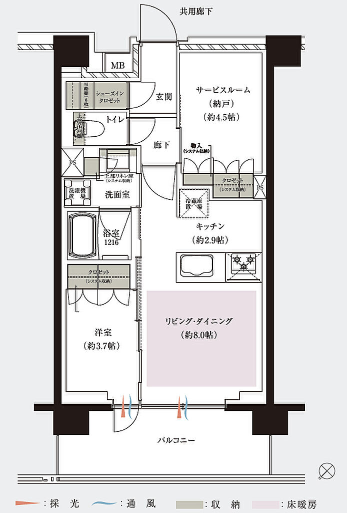 レーベン志木幸町 間取り I1