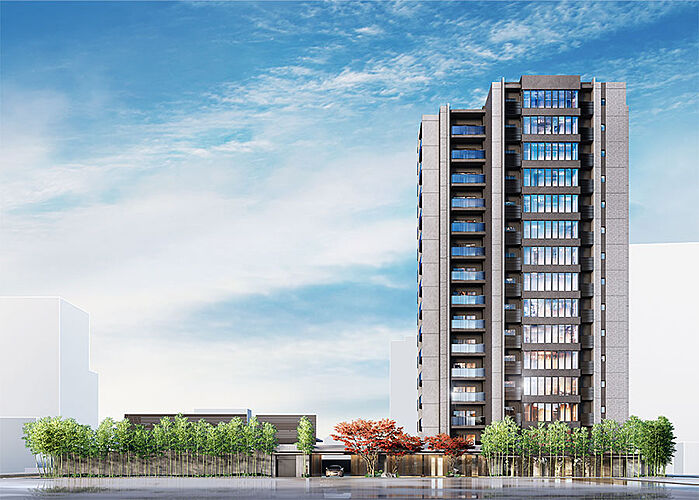 クリオ代官町ザ・クラシック 外観完成予想図（西）