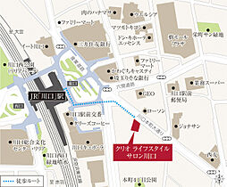 クリオ レジダンス川越 モデルルーム案内図