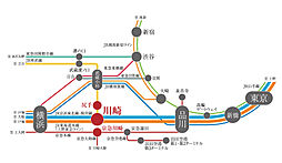 クリオ川崎セントラルマークス アクセス図