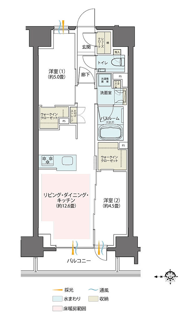 クリオ川崎セントラルマークス 間取り D