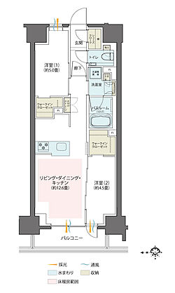 クリオ川崎セントラルマークス 間取り D