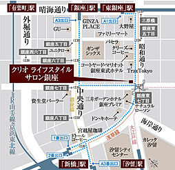 クリオ石神井公園ザ・グラン モデルルーム案内図