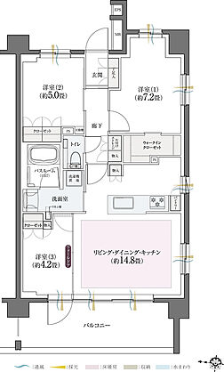 クリオ北浦和ガーデンコート 間取り 【第2期2次】F2