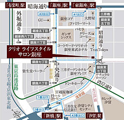 クリオ練馬ブライトマークス モデルルーム案内図