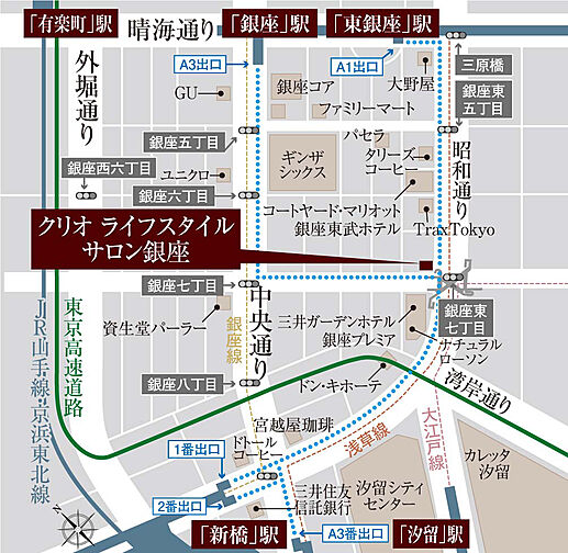 クリオ練馬ブライトマークス モデルルーム案内図