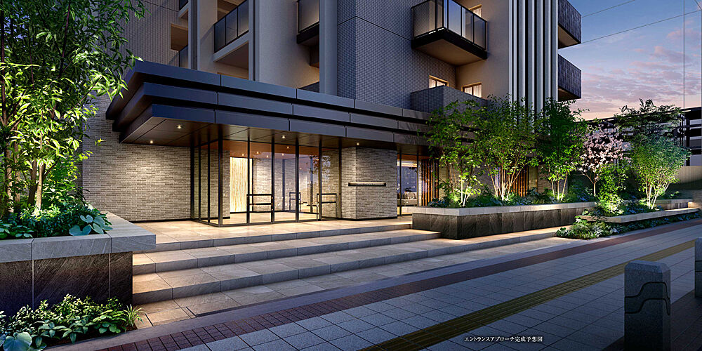 サーパス宇都宮 県庁前通り エントランスアプローチ完成予想図