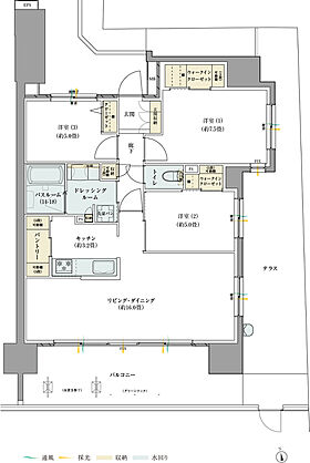 サーパス藤塚テラス 間取り D1