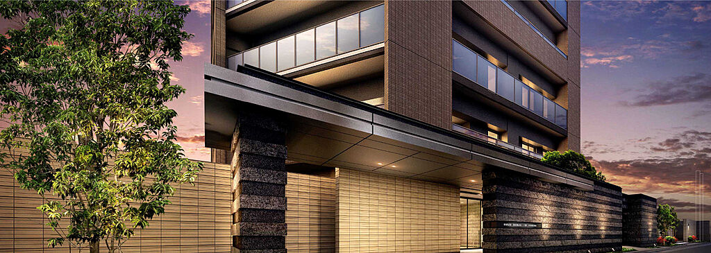 サーパス庚午中ザ・レジデンス エントランスアプローチ完成予想図