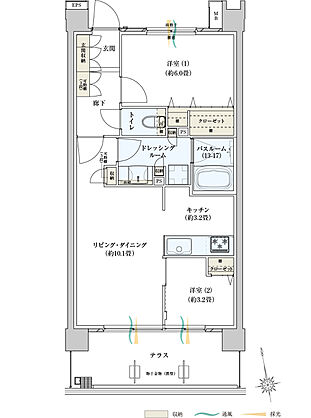 サーパスみずほ台ガーデンフォート 間取り I1