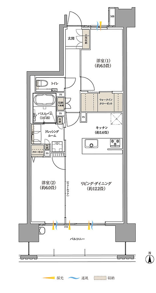 サーパス大分金池 間取り B